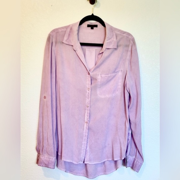 VELVET HEART Button down shirt in light purple, acid wash - Picture 6 of 13